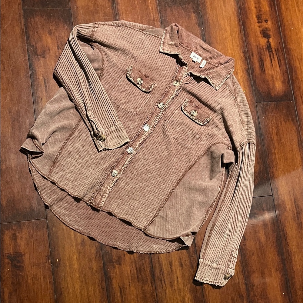 Light Mauve BKE Button-Up Shirt